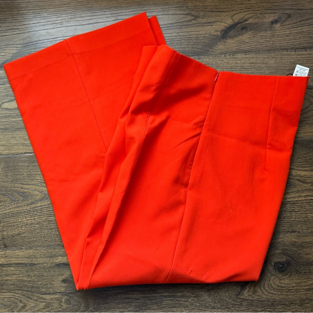 Women’s Zara Vibrant Orange Wide Leg Slacks
